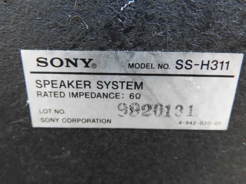 Kolumny Sony SS - H311 część wieży.