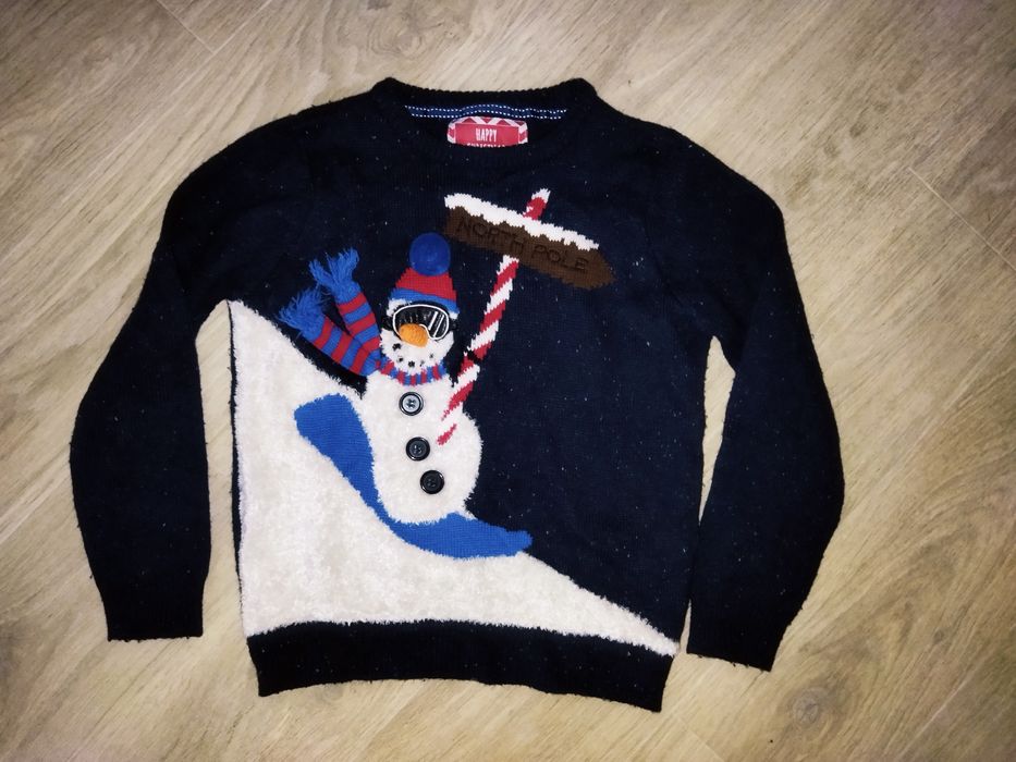 Новогодний свитер на мальчика 9-10 лет