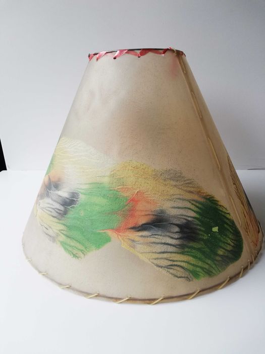 retro abażur do lamy prl 60,70 lata