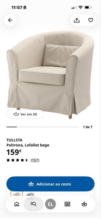 Potrona ikea lindas  as duas por 120