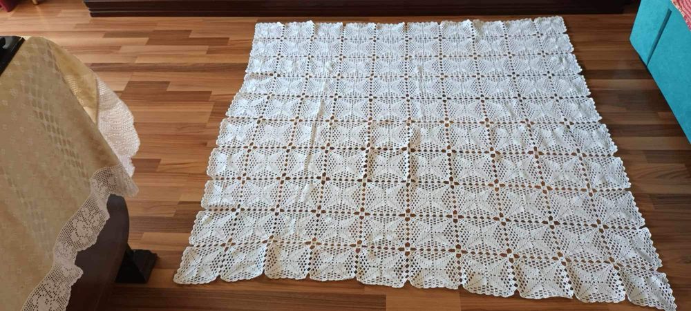 Toalha renda quadrada