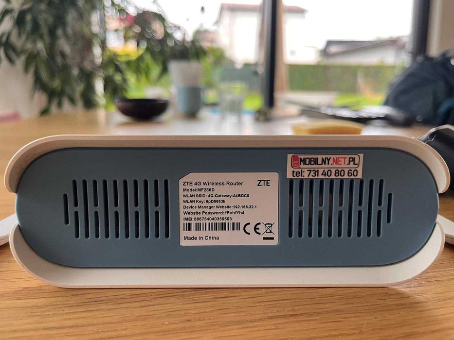 Router ZTE MF286D 4G LTE + Anteny