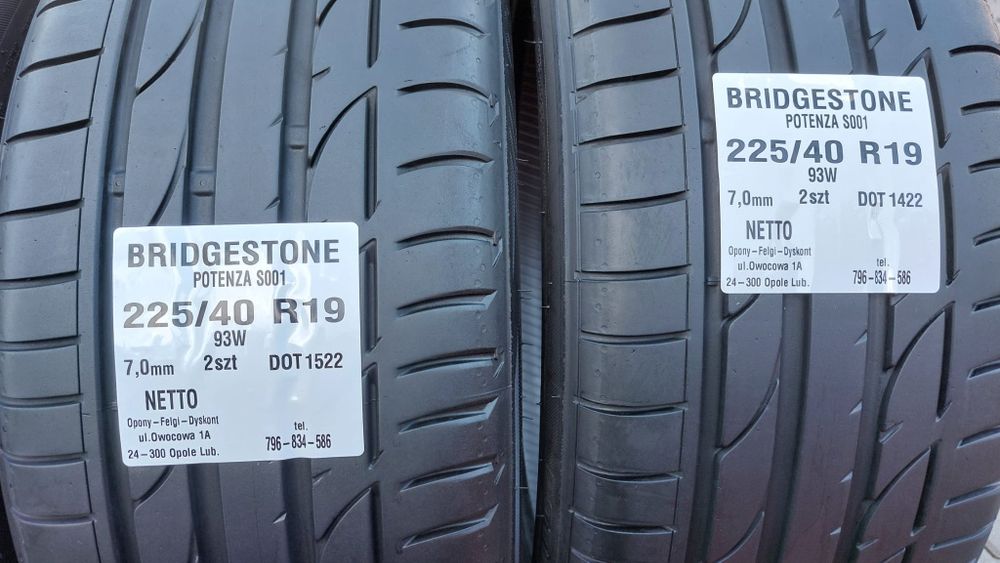 Opony Bridgestone 225 40 R19