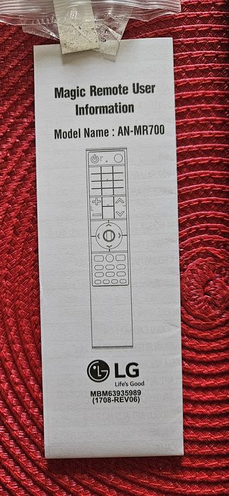 Pilot tv LG AN-MR 700 Nowy