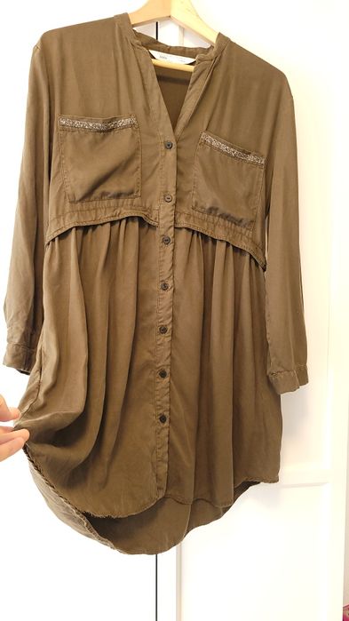 Плаття-сорочка плаття-рубашка туніка хакі Zara M