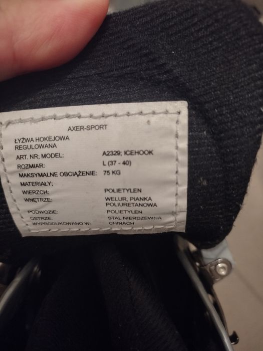 Łyżwy hokejowe uniwersałne Axer
