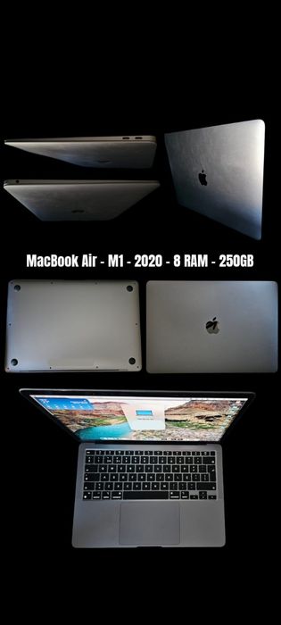 Apple Macebook air M1 2020 8ram 250gb