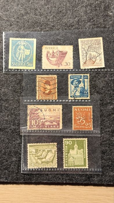 Duży zestaw znaczków Europy