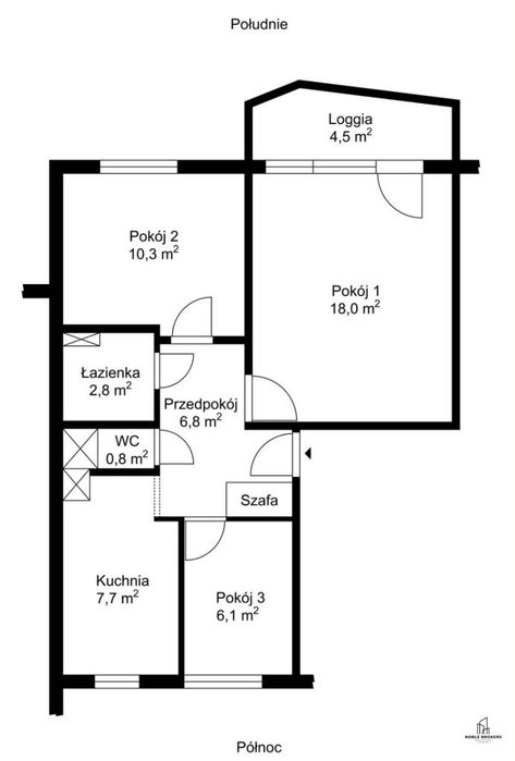 Ul. Pachońskiego | 3 + jasna kuchnia | 52.5 m2