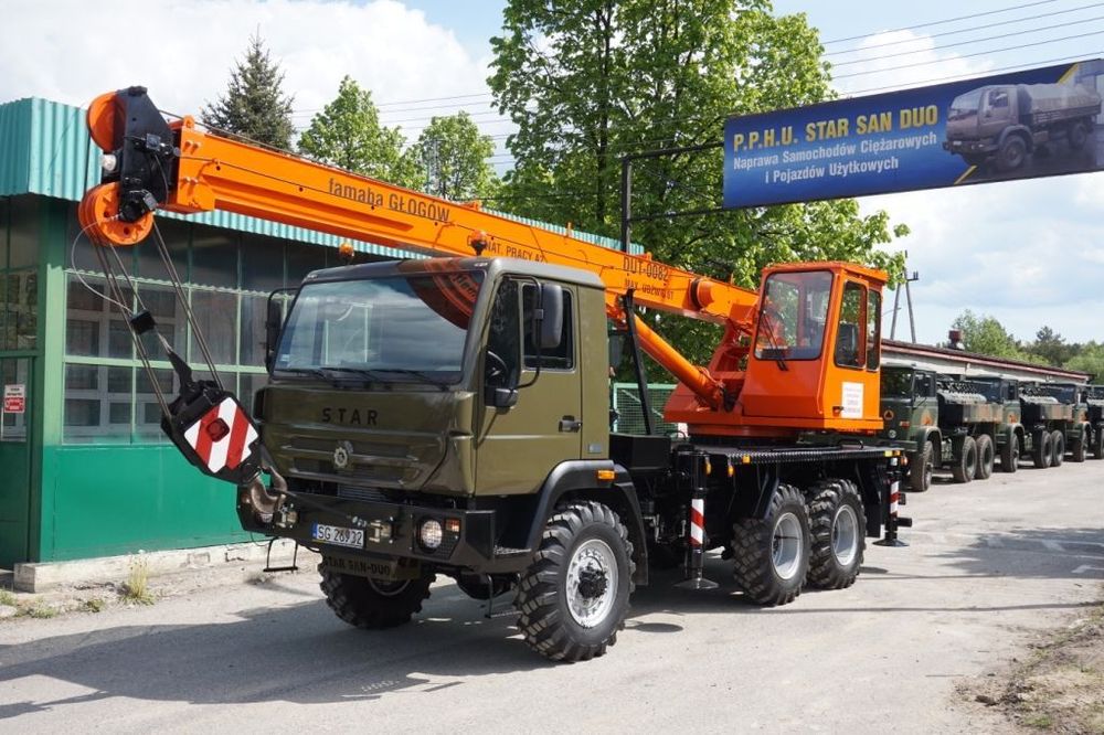 MAN 6x6  Żuraw DUT 0082 Dźwig Star MAN 266 FAMABA 1466