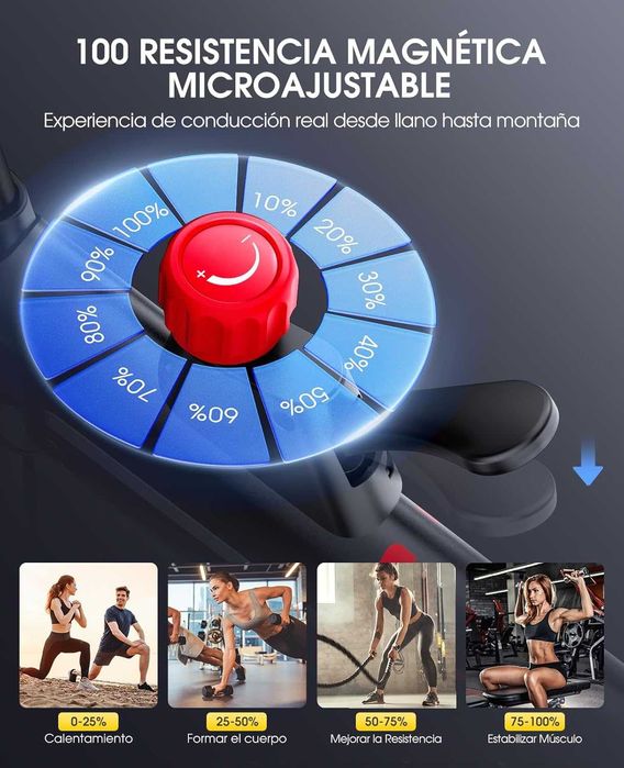 Bicicleta estática Topelure