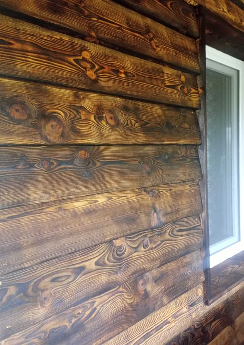 Deska elewacyjna opalana/szalówka opalana postarzana PRODUCENT