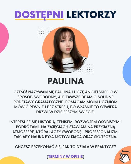 Zajęcia / korepetycje z języka angielskiego online. Fv.