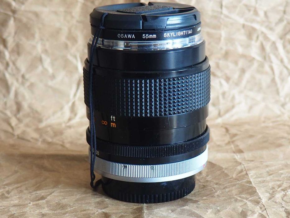 Obiektyw Canon FD 100mm f2.8 ”Silver Ring”.