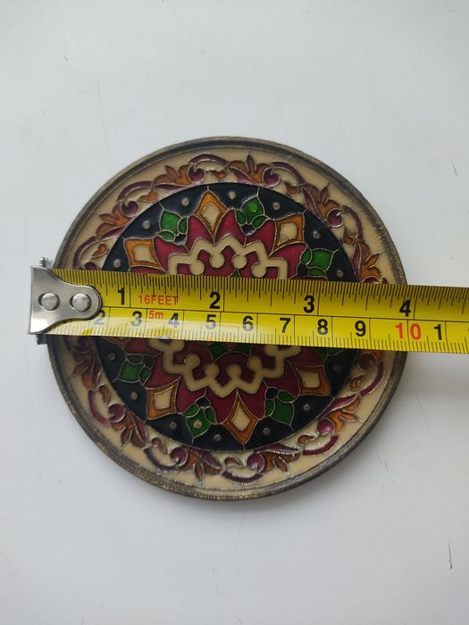 Prato decorativo em bronze