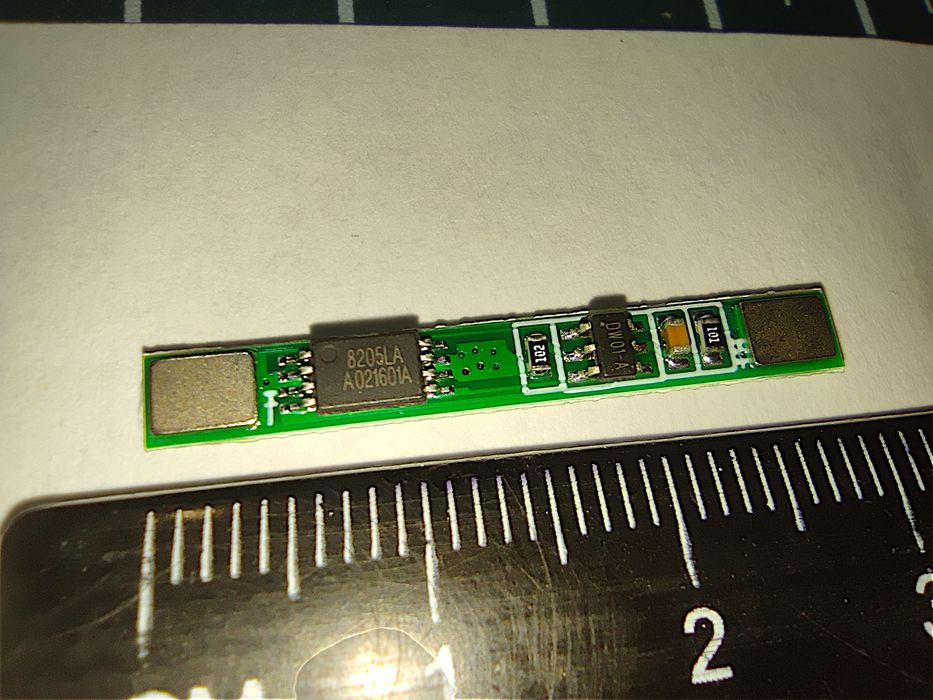Контроллер заряда BMS 1S 3.7V 3A — плата защиты Li-ion аккумулятора