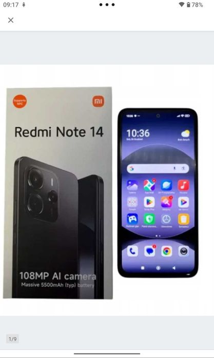 SUPER XIAOMI REDMI NOTE 14 5G. Pamięć 8\256gb