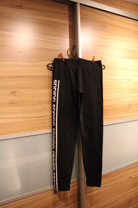 JAK NOWE Leginsy,damskie/ M,czarne,ADIDAS