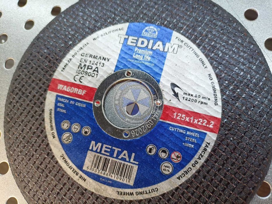 5 sztuk Tarcza do cięcia metalu 125x1,0mm tarcza do METALU 125mm