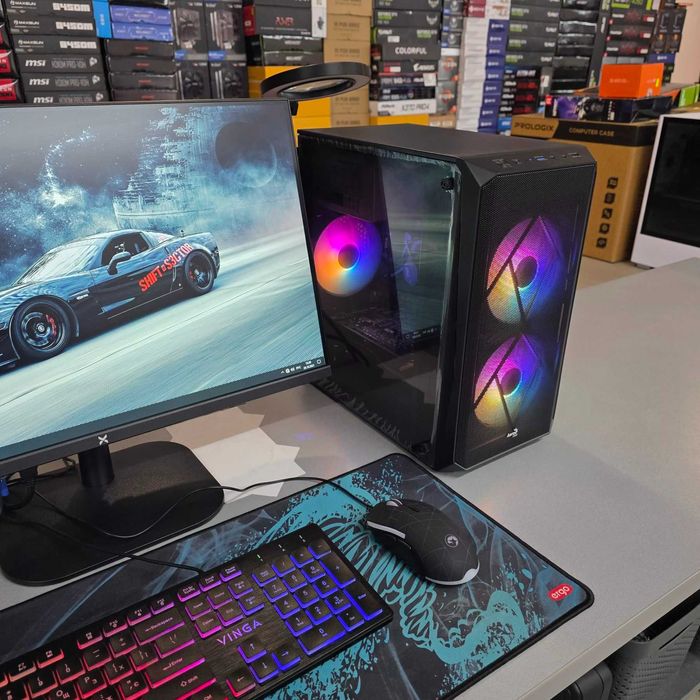 Комютер Intel Core i3-9100, 16GB DDR4, Sapphire RX 470, SSD 480GB