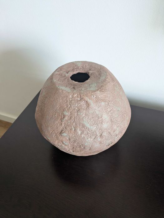 Vaso Boho Orgânico – Peça Artesanal em Cimento com Textura Natural