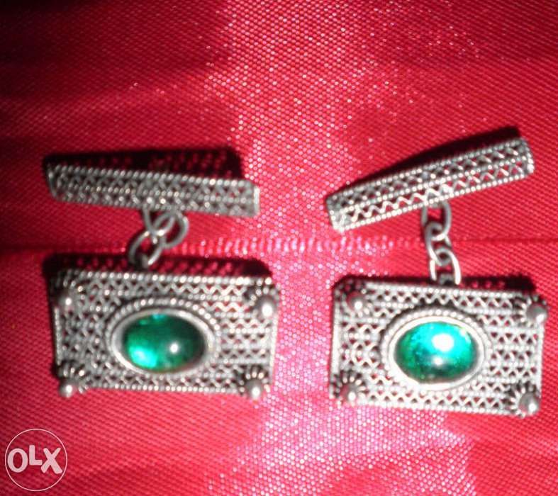 Botões de Punho em PRATA Vintage