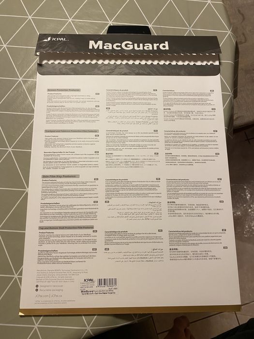 Folia MacGuard dla MacBook PRO Retina 2020 Silver