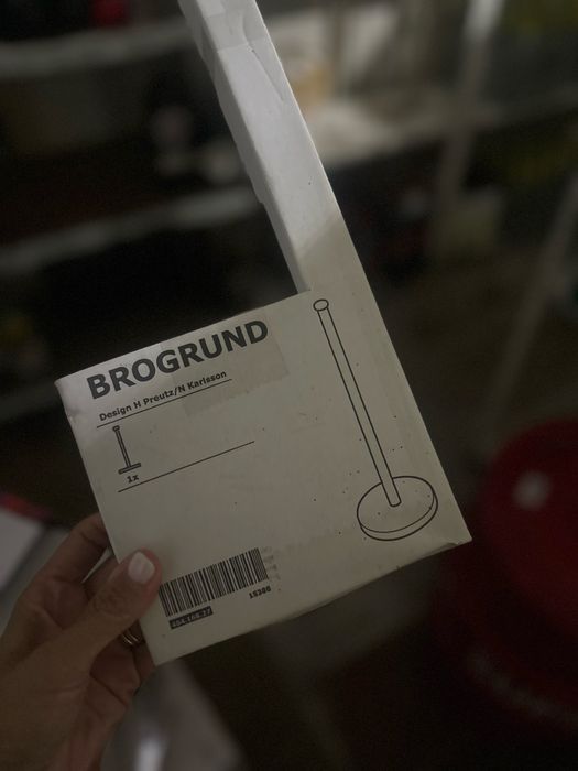 IKEA BROGRUND porta-rolos papel higiénico inox casa de banho
