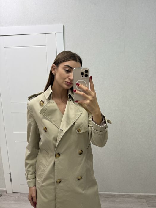 Плащ жіночій бежевий М, стан ідеальний Mango