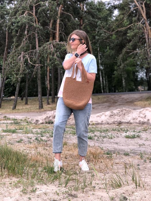 Літня сумка Loewe рафія солома