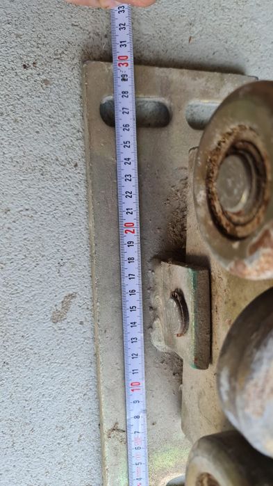 Wózki  wózek rolki do bramy przesuwnej 2szt szeroka platforma  30x12