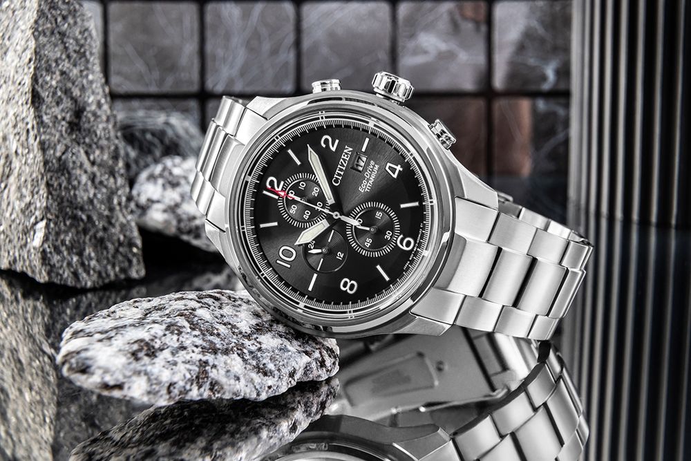 zegarek męski citizen super titanium eco-drive ca0810-88e + box