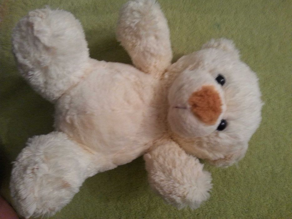 Pluszowy miś, kremowy, nowy, 29 cm