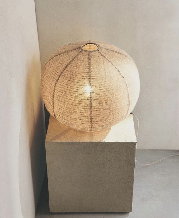 Candeeiro De Mesa Linho Zara Home NOVO