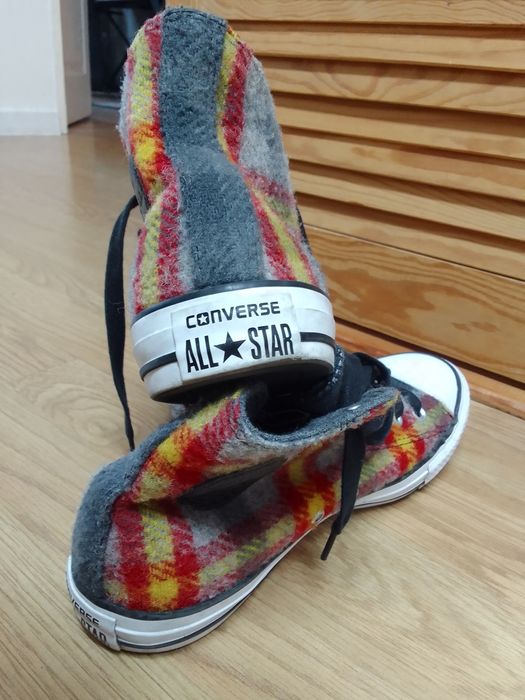 Converse wysokie wełniane