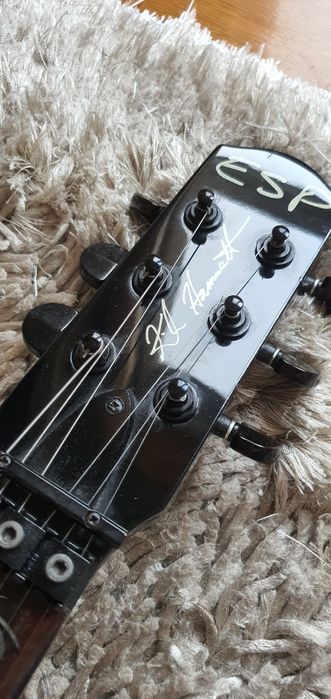 Guitarra ESP KH-3 Kirk Hammett [1990s] || Quase perfeita preservação |