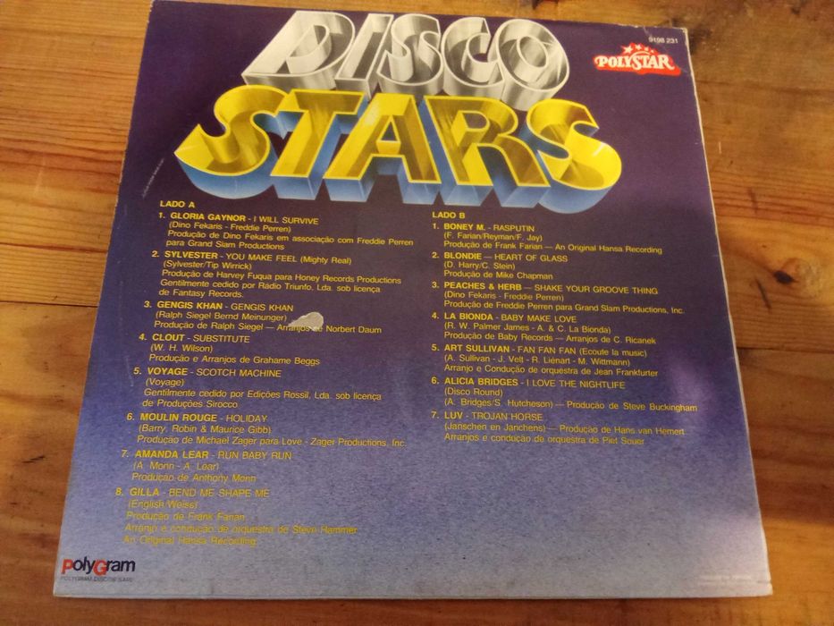 VARIOS - POLYSTAR - DISCO STARS (Sylvester, G Gaynor, Blondie etc) LP