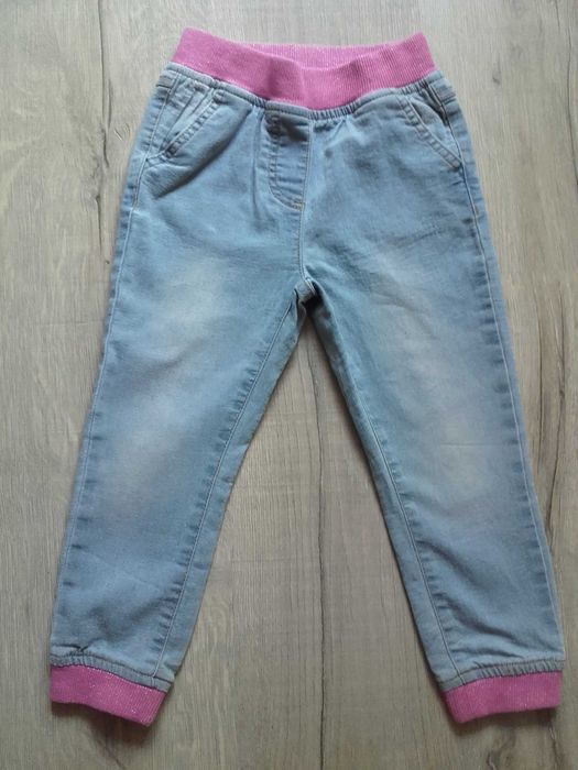 Jeans spodnie dżinsowe na gumce TXM rozm. 104 + gratis spodnie Lindex