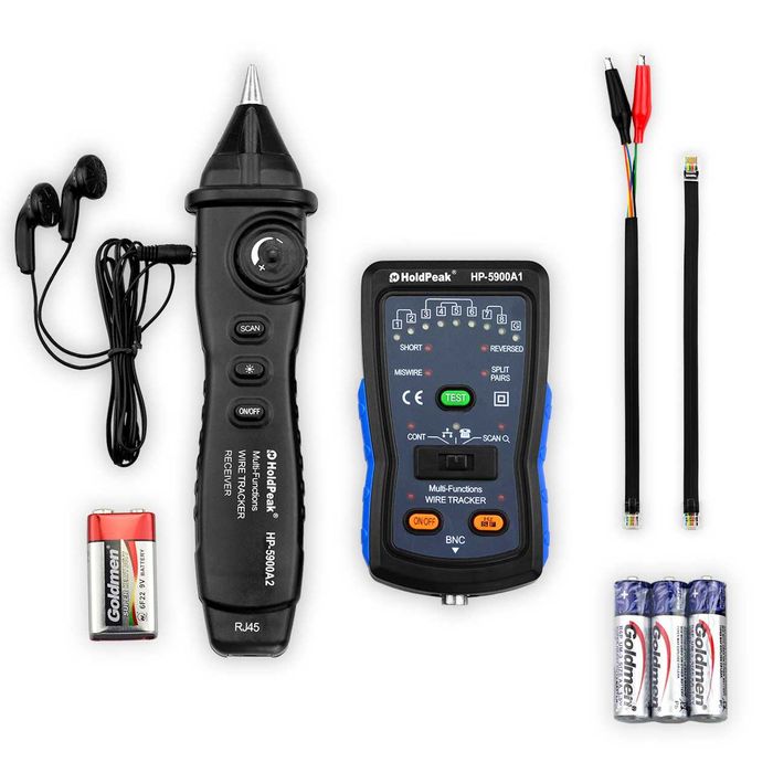 Тестер HOLDPEAK HP-5900A Cable Finder Tone Generator Probe Kit