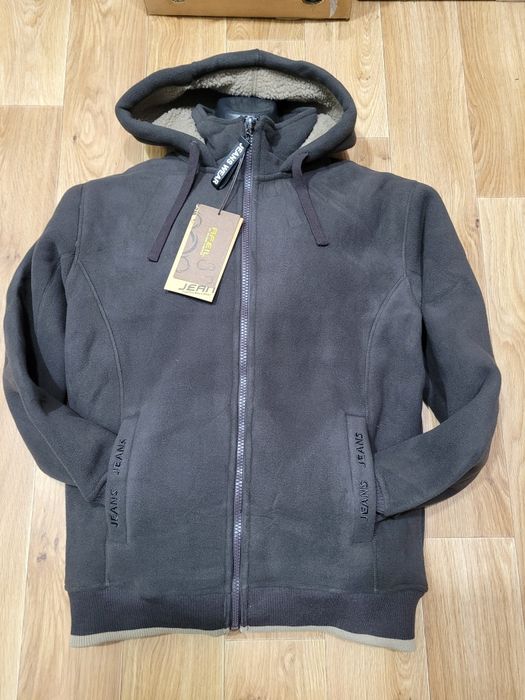 Мужские флиски- куртки на меху. Венгрия. L- 3XL. Черные. Зима, осень