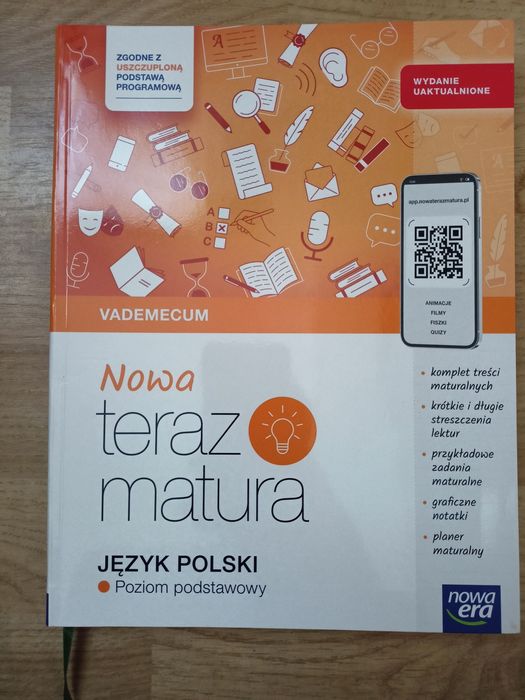 Nowa teraz matura Język polski poziom podstawowy Vademecum Nowa era