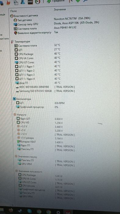 ПК Intel i7-2600, 2х8 GB RAM DDR3, RX 460 4GB, SSD 500GB + HDD 1TB