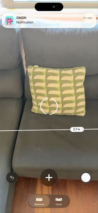 Sofá Cinzento com Chaise Longue – 2,70 m – Muito Bom Estado