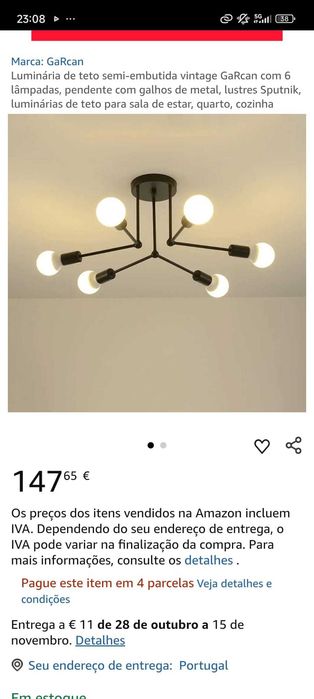 candeeiro de tecto branco