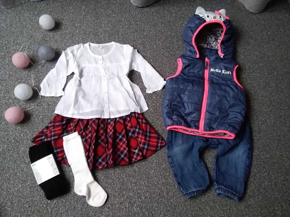 Zestaw ubranek 86-92cm, 12-18-24mcy sukienka Tommy Hilfiger