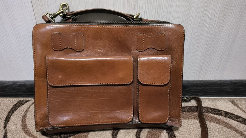 Деловой кожаный портфель Linea Italian