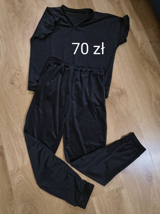 Damski dres welurowy kolor czarny