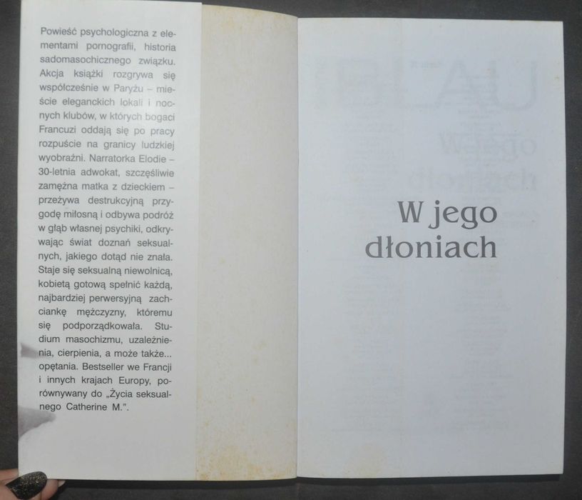 W jego dłoniach- Marthe Blau