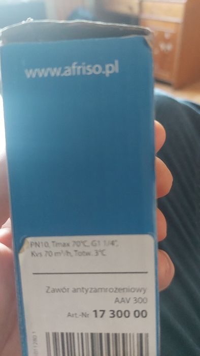 zawór antyzamrozeniowy Afriso AAV 300