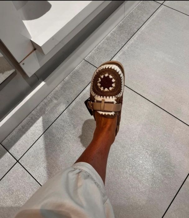 Klapki plecione ala mule